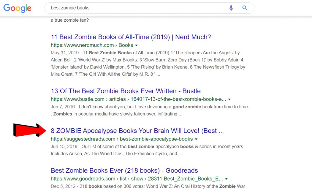 Best zombie books picture